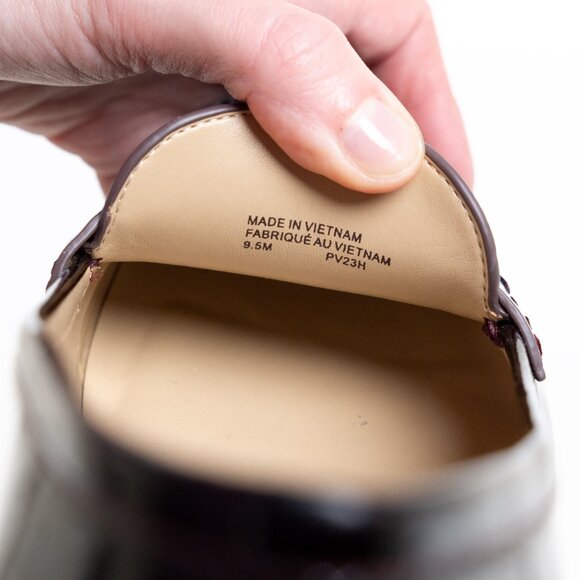 Michael Kors Buchanan Burgundy Patent Block Heel Loafers Preppy - Picture 11 of 16